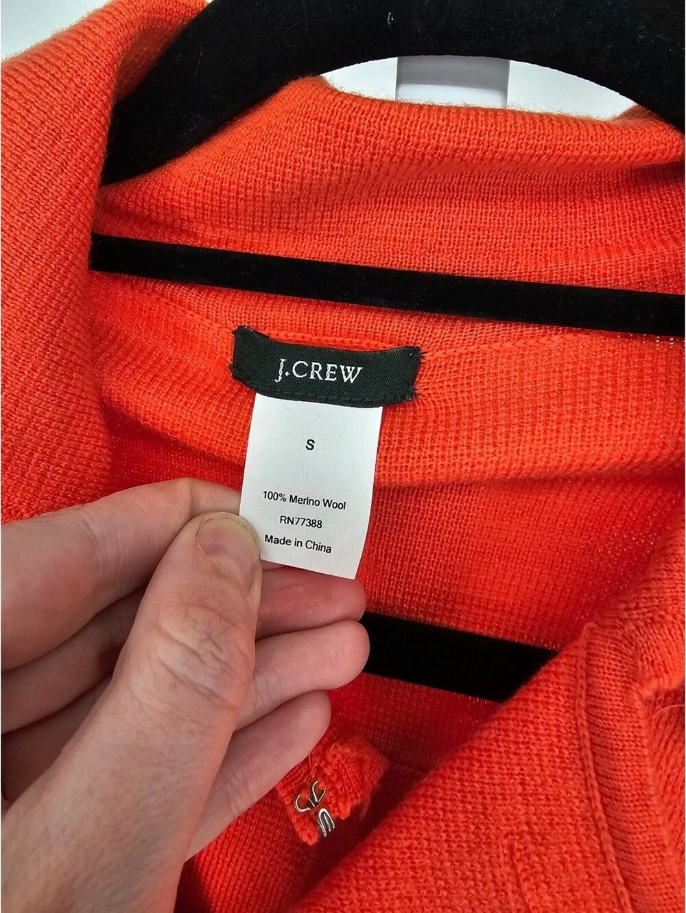 J Crew Womens Sz S 100% Merino Wool Double Breasted Jacket Coral and Gold